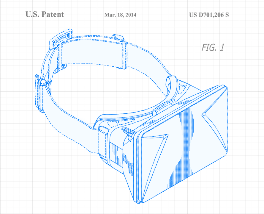 Oculus Rift Design patent